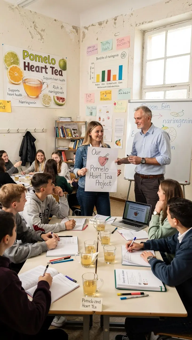 Citrusinių vaisių mišinio ingredientai, paruošti arbatai.